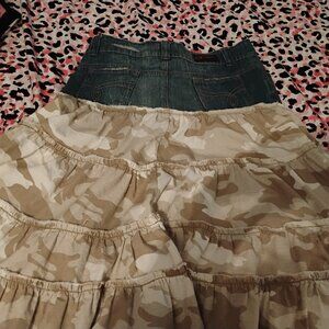JStar Denim & Camo skirt